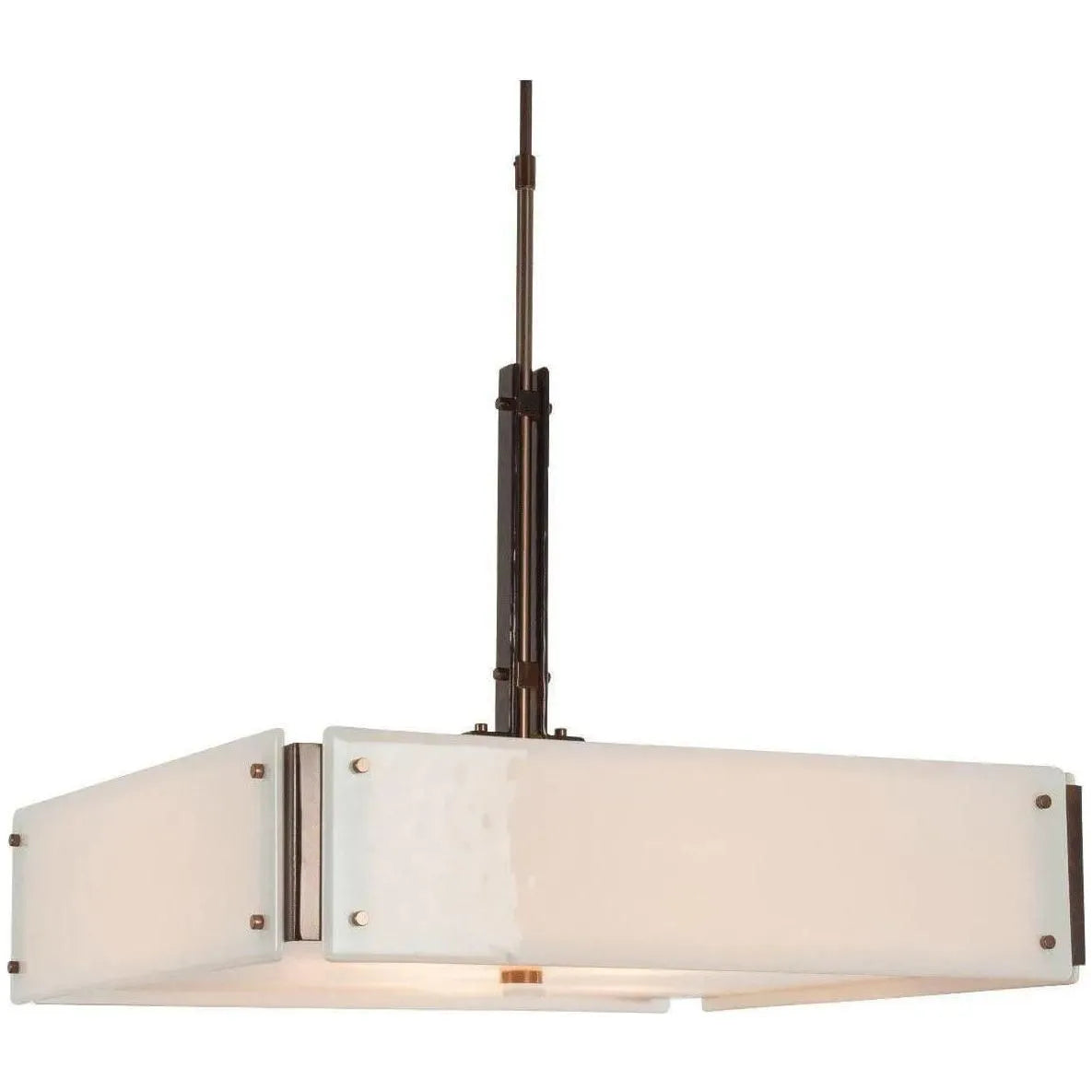 Hammerton Studio - Urban Loft Square Chandelier, 24-Inch - CHB0026-0A-RB-IW-001-E2 | Montreal Lighting & Hardware