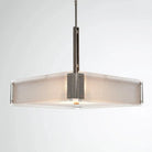 Hammerton Studio - Urban Loft Square Chandelier, 24-Inch - CHB0026-0A-SN-FG-001-E2 | Montreal Lighting & Hardware