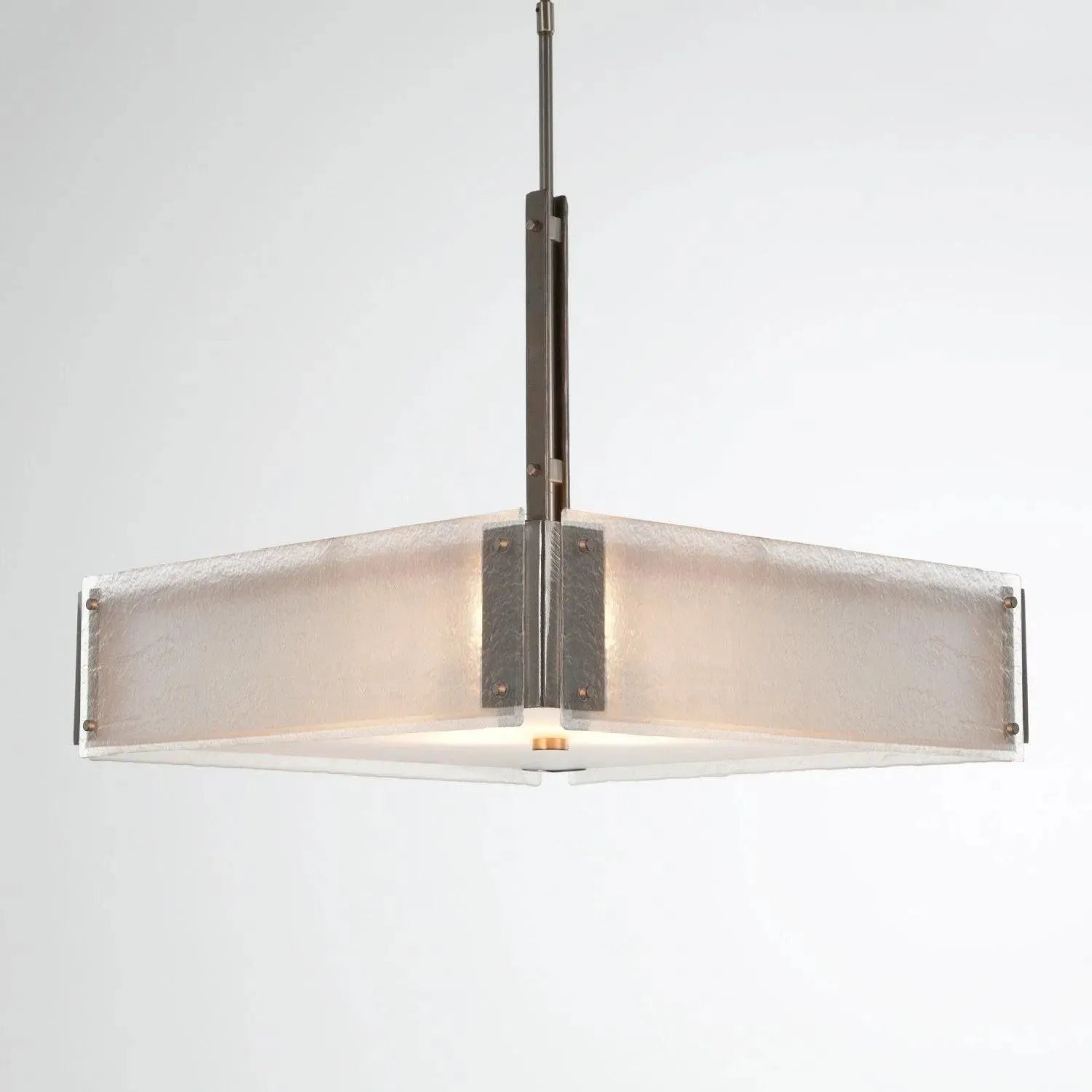 Hammerton Studio - Urban Loft Square Chandelier, 24-Inch - CHB0026-0A-SN-FG-001-E2 | Montreal Lighting & Hardware
