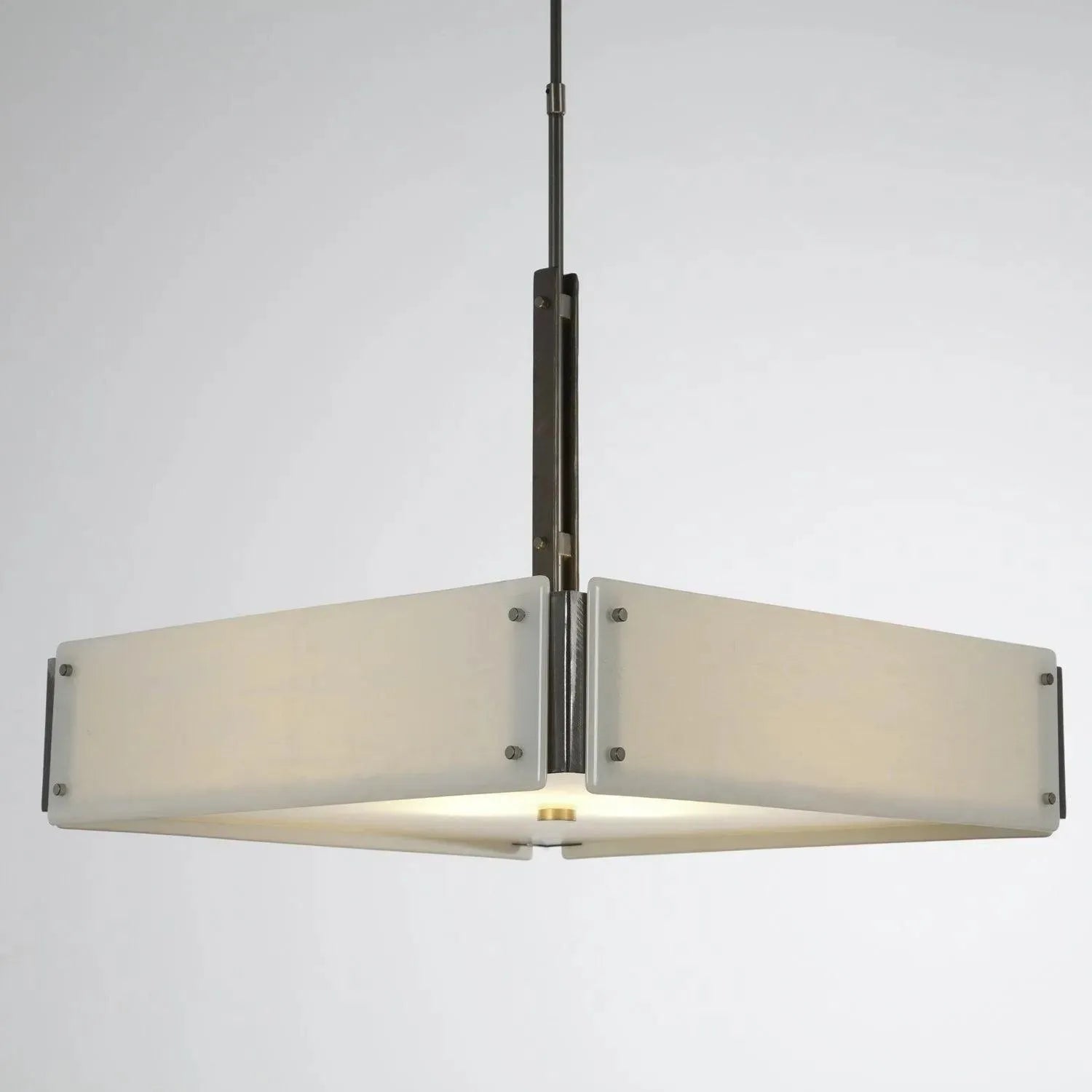 Hammerton Studio - Urban Loft Square Chandelier, 24-Inch - CHB0026-0A-SN-IW-001-E2 | Montreal Lighting & Hardware