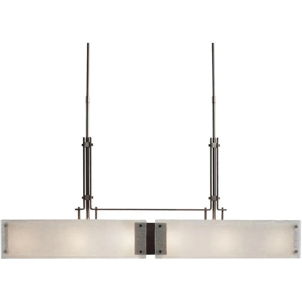 Hammerton Studio - Urban Loft Trestle LED Linear Suspension, 45-Inch - PLB0026-0A-GM-BG-001-L1 | Montreal Lighting & Hardware