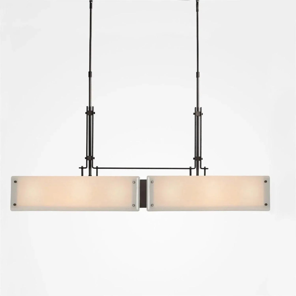 Hammerton Studio - Urban Loft Trestle LED Linear Suspension, 45-Inch - PLB0026-0A-GM-IW-001-L1 | Montreal Lighting & Hardware