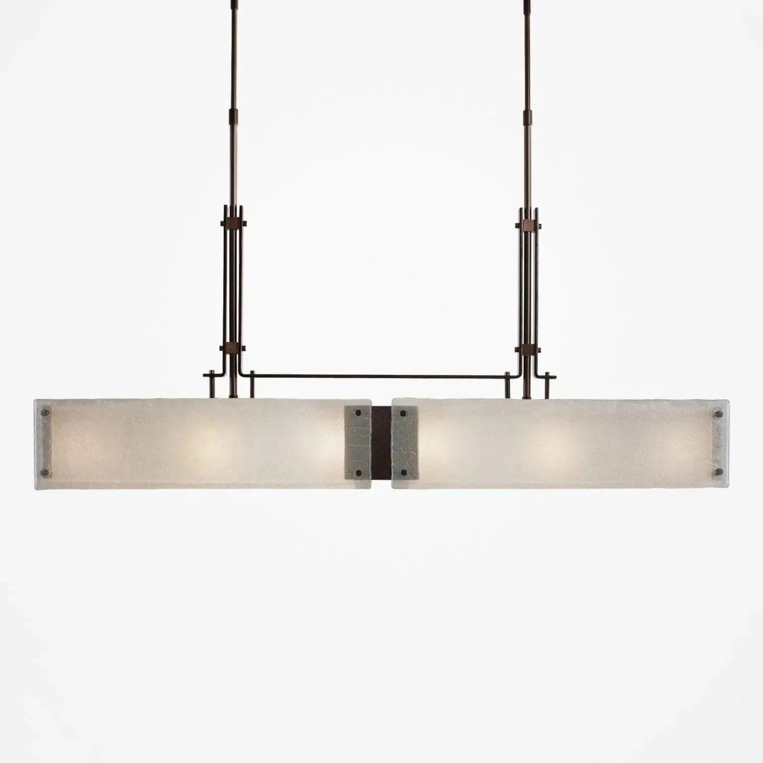 Hammerton Studio - Urban Loft Trestle LED Linear Suspension, 45-Inch - PLB0026-0A-RB-FG-001-L1 | Montreal Lighting & Hardware