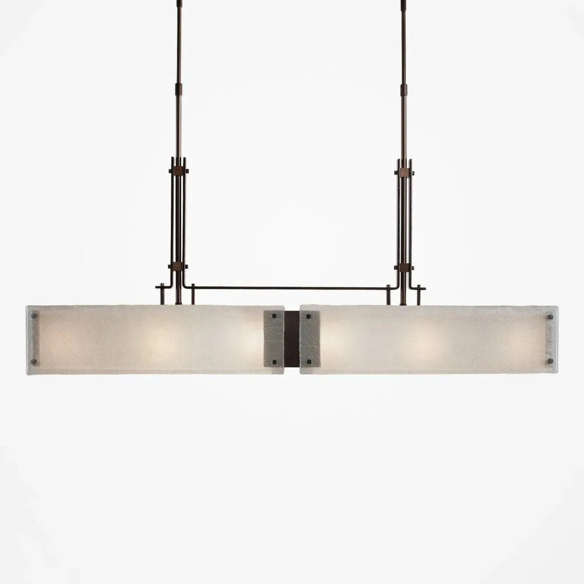 Hammerton Studio - Urban Loft Trestle LED Linear Suspension, 45-Inch - PLB0026-0A-RB-FG-001-L1 | Montreal Lighting & Hardware