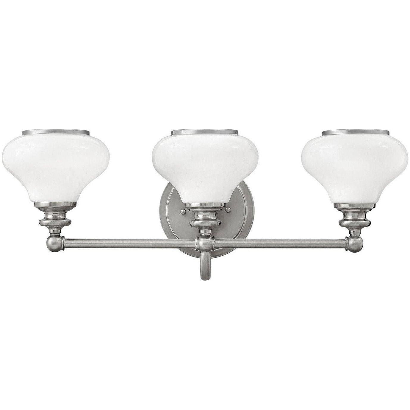 Hinkley Lighting - Ainsley 24-Inch Three Light Bath - 56553BN | Montreal Lighting & Hardware