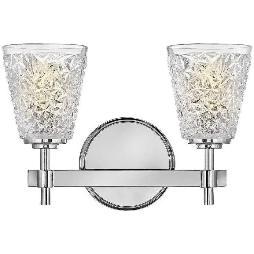 Hinkley Lighting - Amabelle 14-Inch Two Light Bath - 5152CM | Montreal Lighting & Hardware
