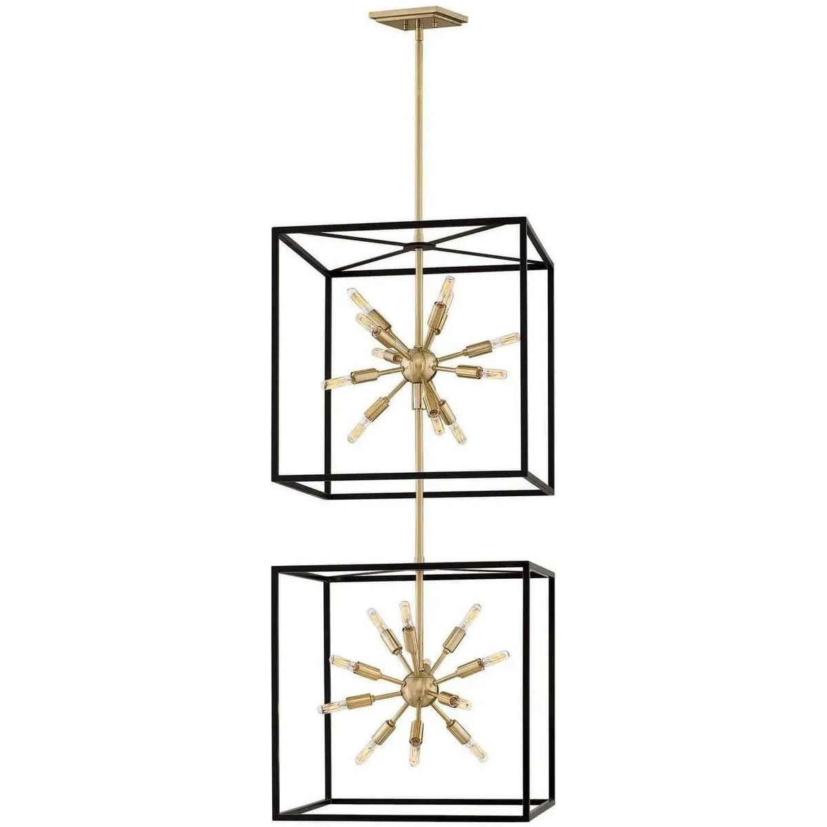 Hinkley Lighting - Aros 52-Inch Two Tier Pendant - 46316BLK | Montreal Lighting & Hardware