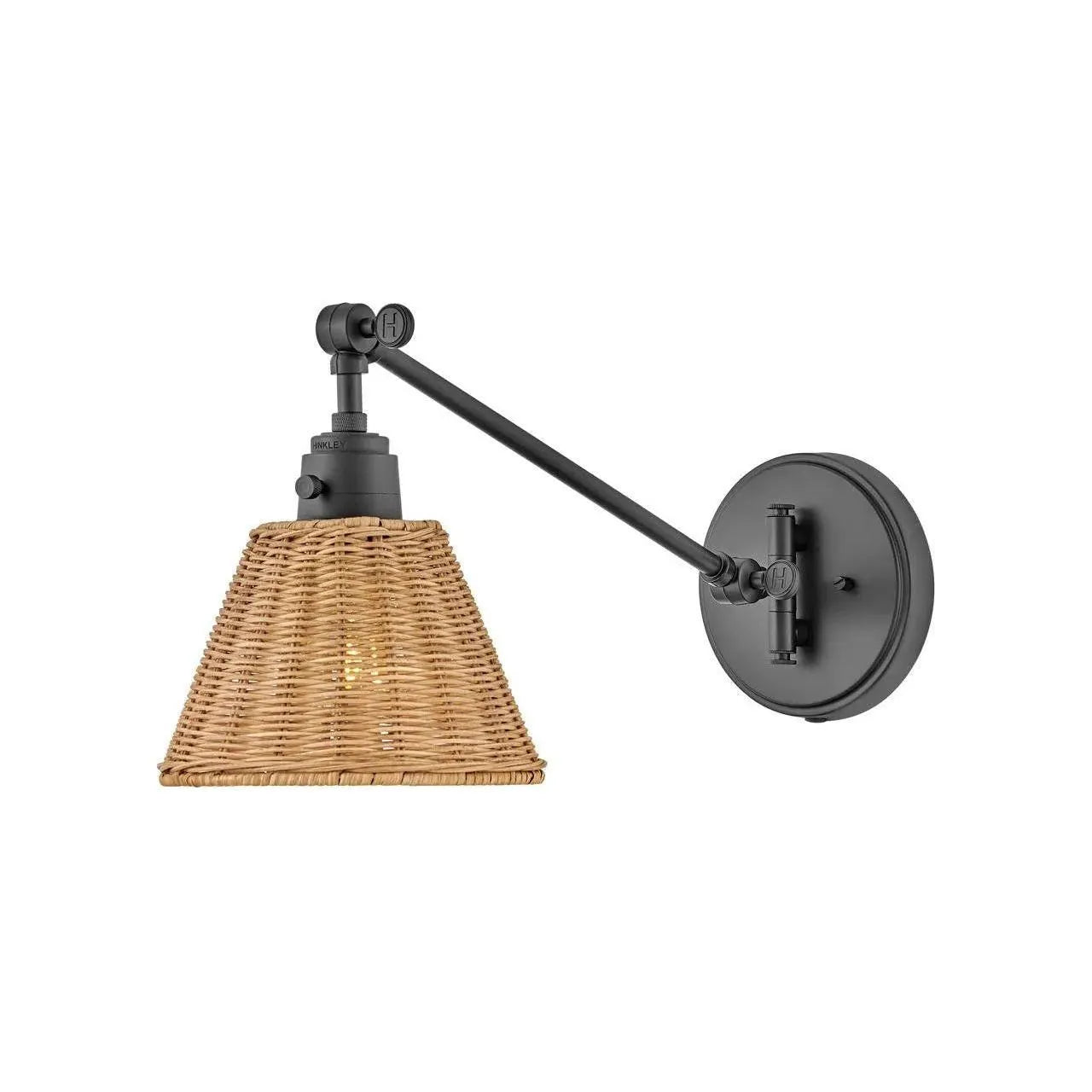 Hinkley Lighting - Arti 11-Inch Swing Arm Wall Light - 3690BK-BKT | Montreal Lighting & Hardware