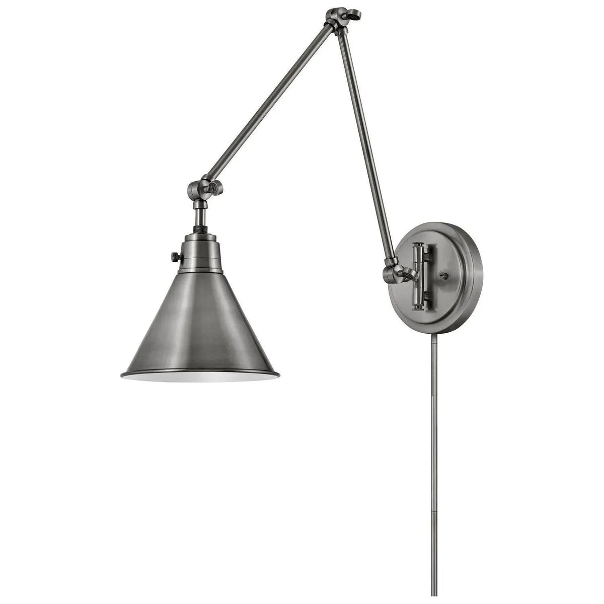 Hinkley Lighting - Arti 19-Inch Swing Arm Wall Light - 3692BK | Montreal Lighting & Hardware