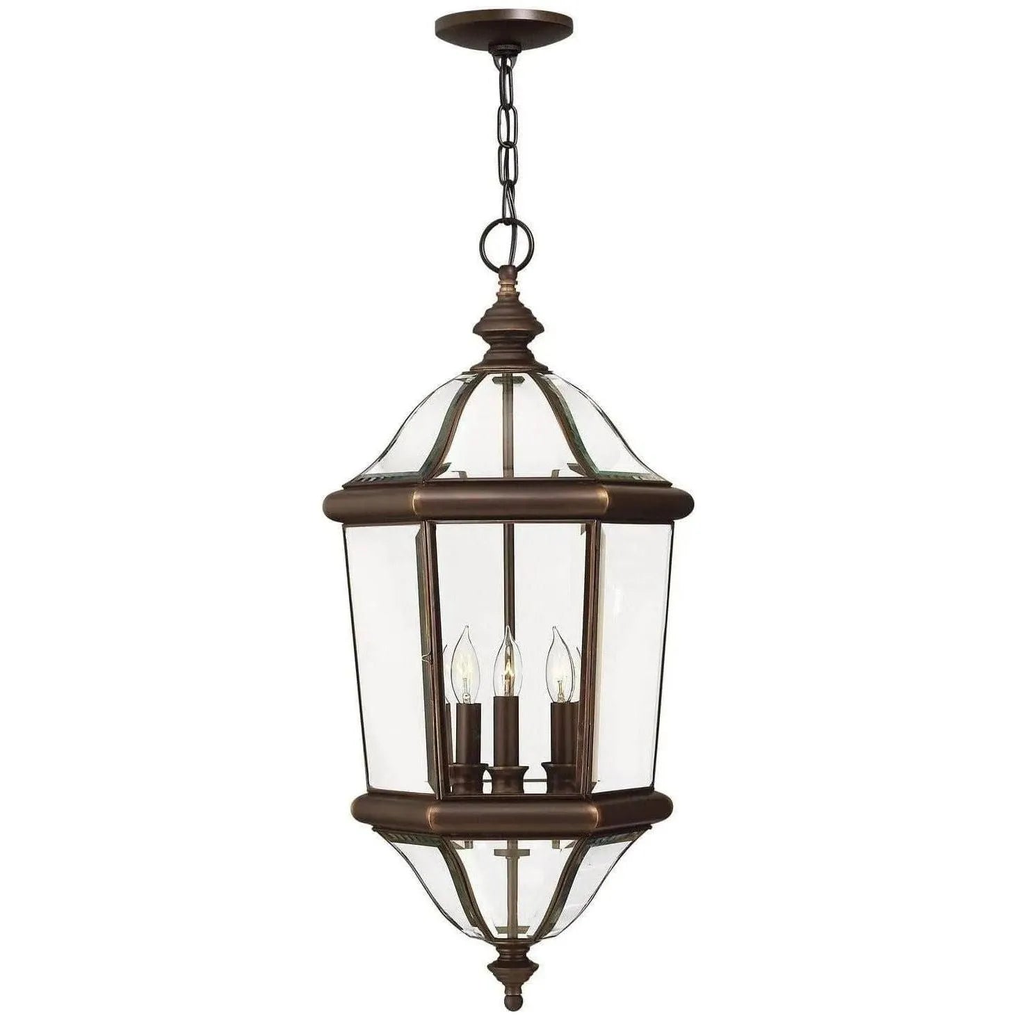 Hinkley Lighting - Augusta 13-Inch Outdoor Hanging Lantern - 2452CB | Montreal Lighting & Hardware