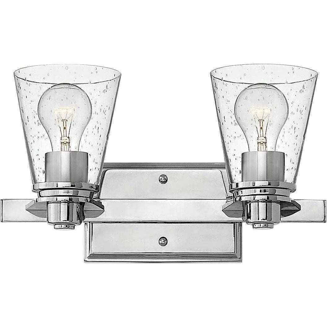 Hinkley Lighting - Avon 14-Inch Two Light Bath - 5552CM-CL | Montreal Lighting & Hardware