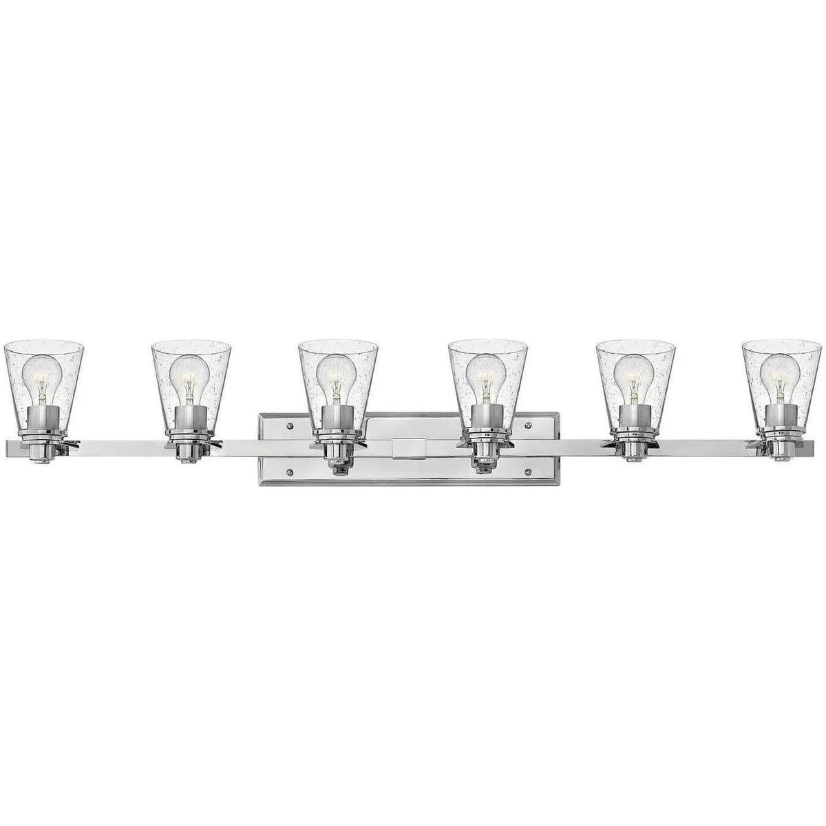Hinkley Lighting - Avon 48-Inch Six Light Bath - 5556CM-CL | Montreal Lighting & Hardware