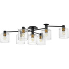 Hinkley Lighting - Axel 58-Inch Semi-Flush Mount - 4513BK | Montreal Lighting & Hardware