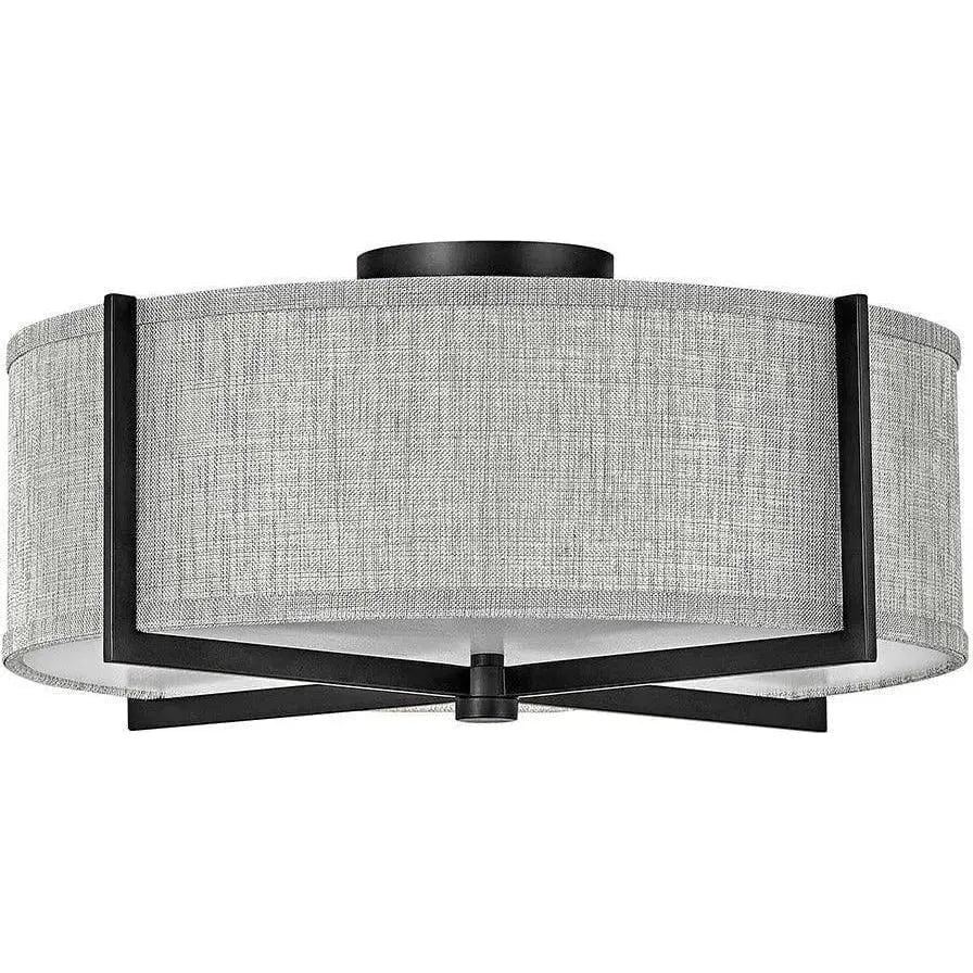 Hinkley Lighting - Axis 19-Inch Semi-Flush Mount - 41707BK | Montreal Lighting & Hardware