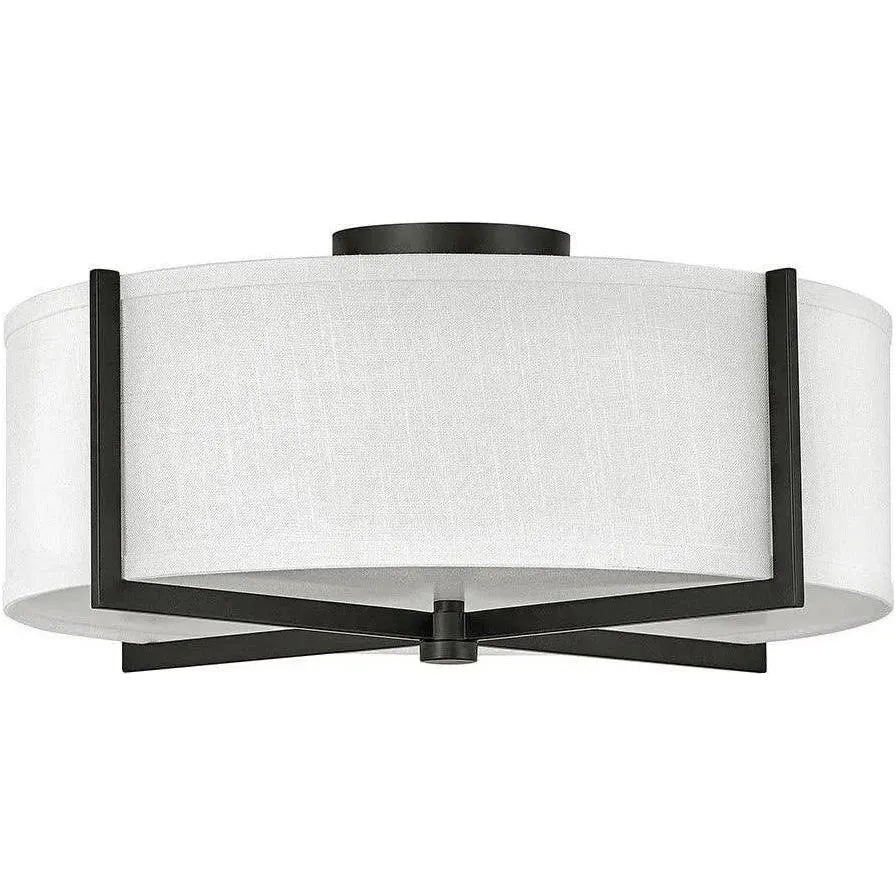 Hinkley Lighting - Axis 19-Inch Semi-Flush Mount - 41708BK | Montreal Lighting & Hardware