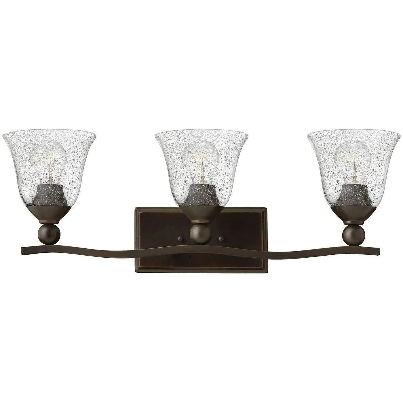 Hinkley Lighting - Bolla 26-Inch Three Light Bath - 5893OB-CL | Montreal Lighting & Hardware