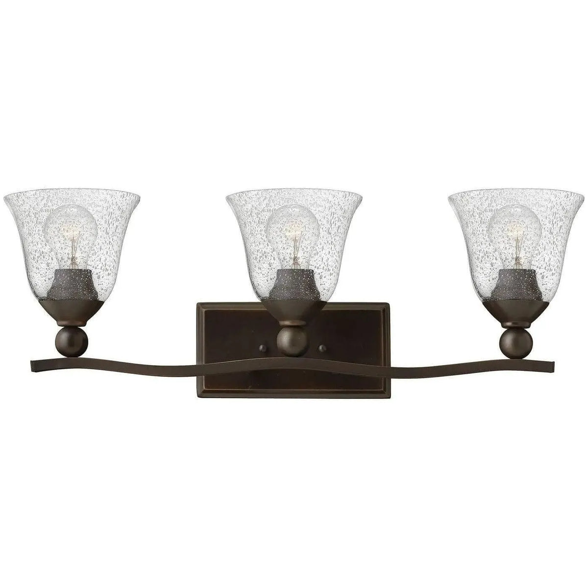 Hinkley Lighting - Bolla 26-Inch Three Light Bath - 5893OB-CL | Montreal Lighting & Hardware