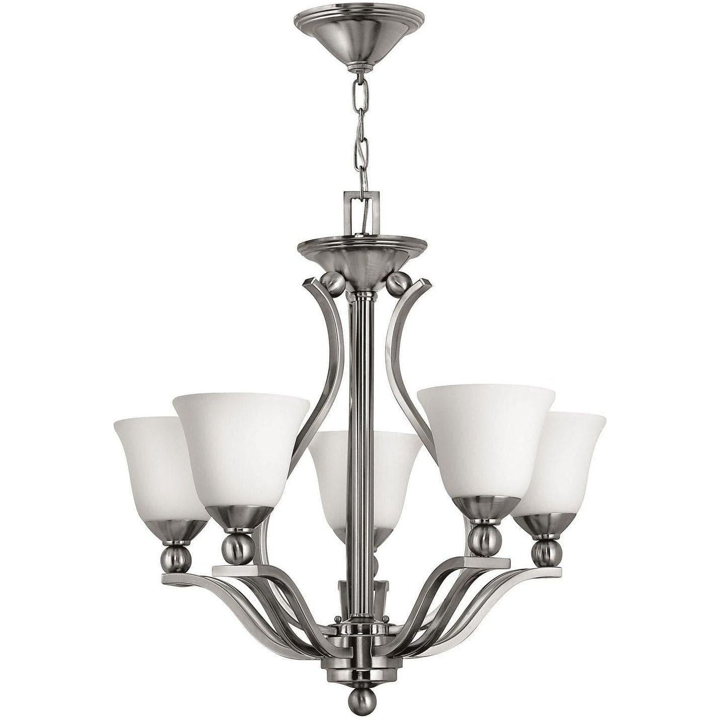 Hinkley Lighting - Bolla Five Light Foyer Pendant - 4655BN | Montreal Lighting & Hardware