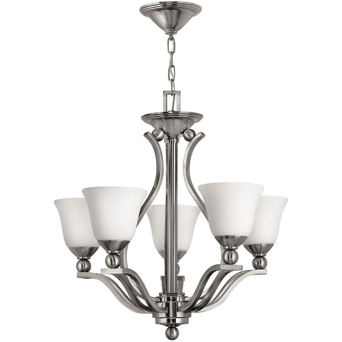 Hinkley Lighting - Bolla Five Light Foyer Pendant - 4655BN | Montreal Lighting & Hardware