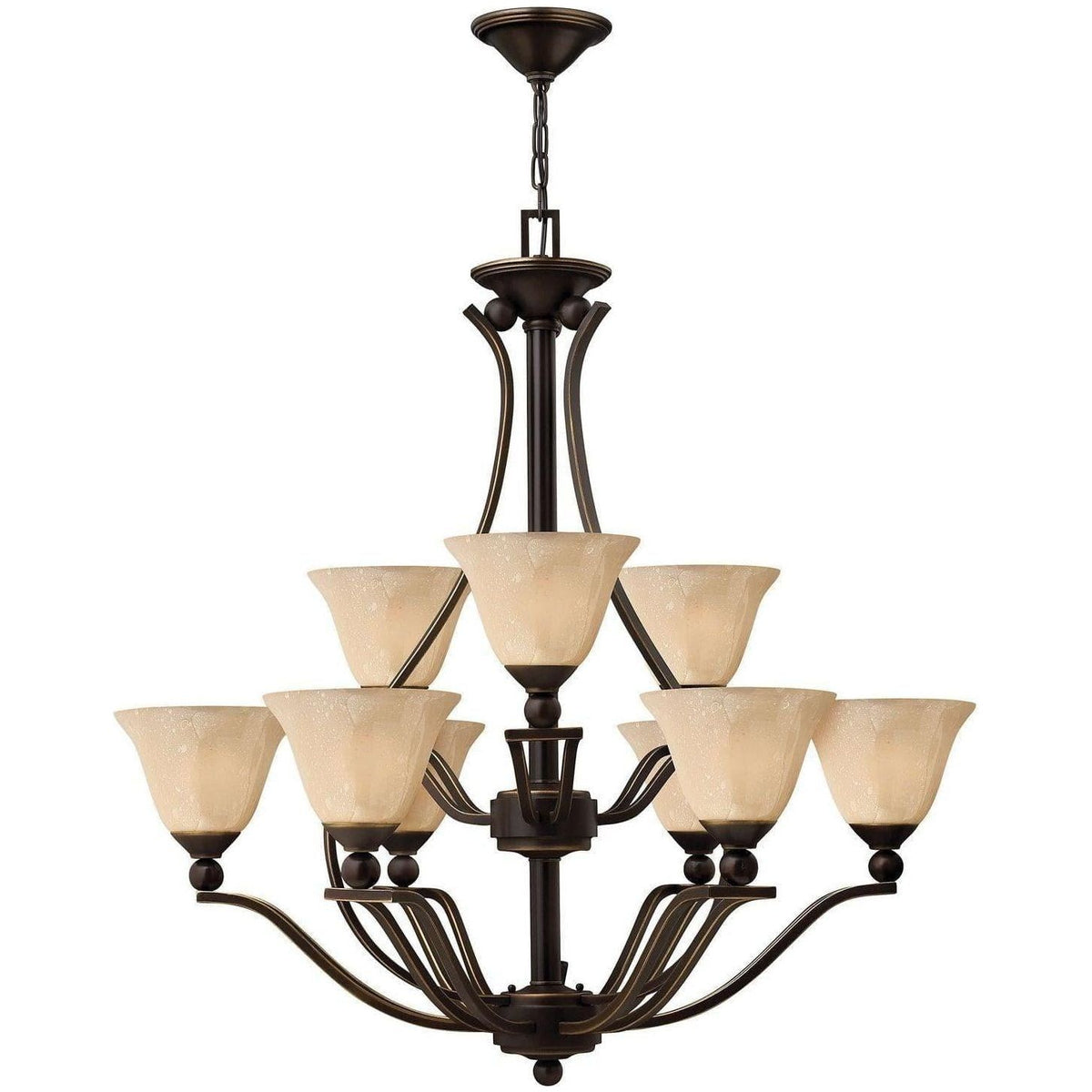 Hinkley Lighting - Bolla Nine Light Foyer Pendant - 4657OB | Montreal Lighting & Hardware