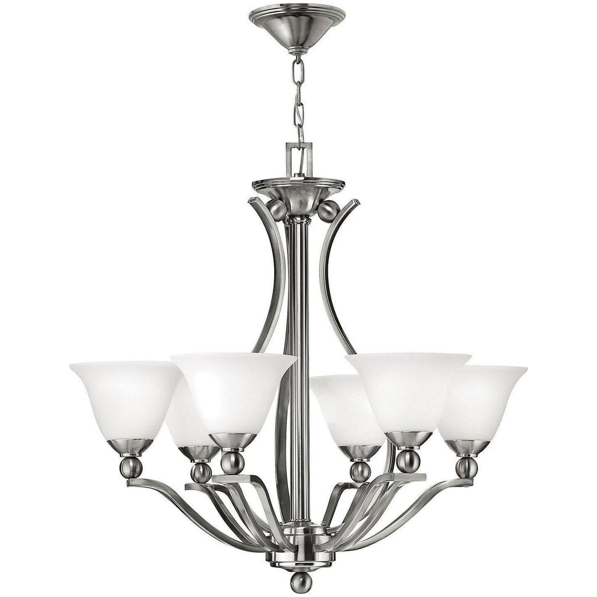 Hinkley Lighting - Bolla Six Light Foyer Pendant - 4656BN | Montreal Lighting & Hardware