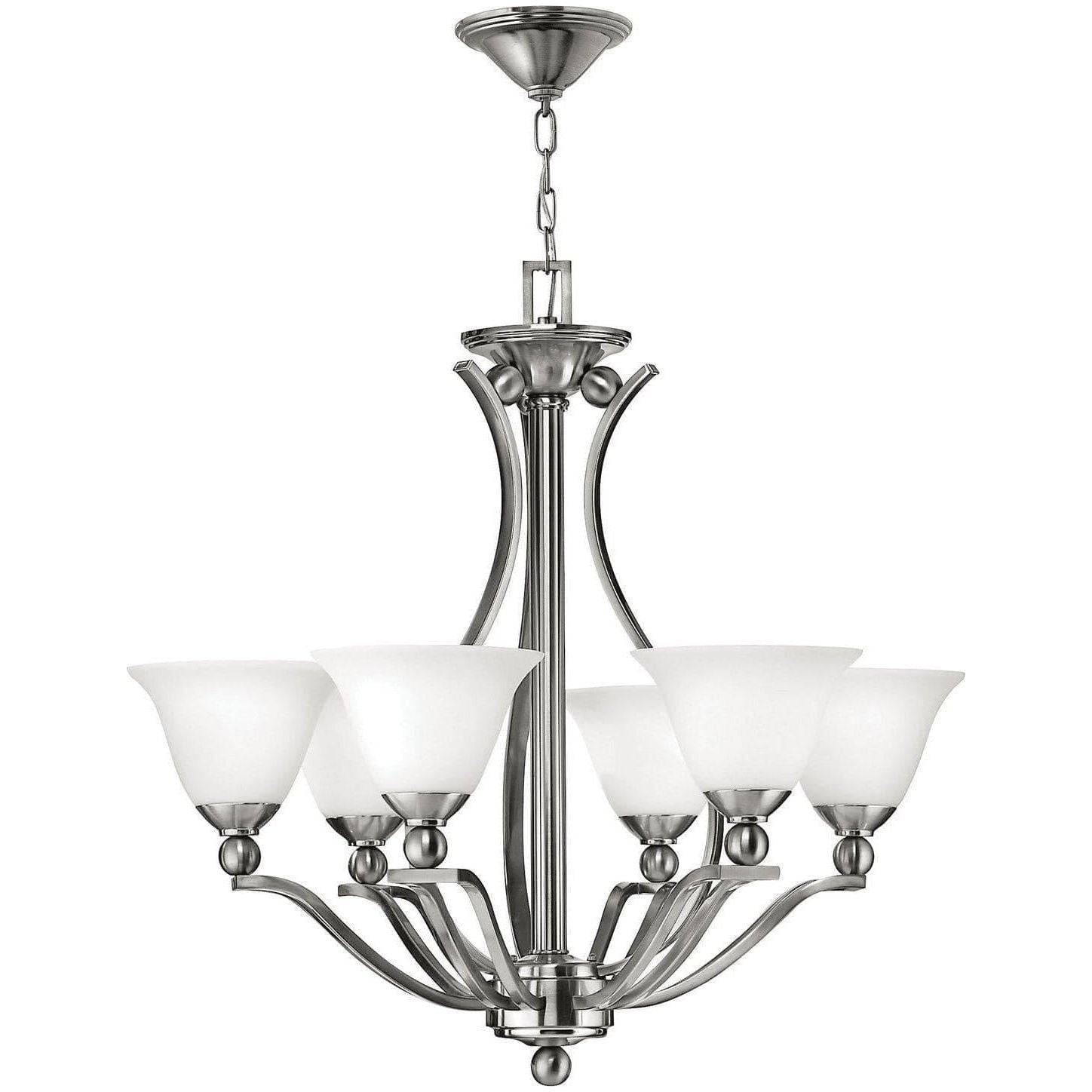 Hinkley Lighting - Bolla Six Light Foyer Pendant - 4656BN | Montreal Lighting & Hardware