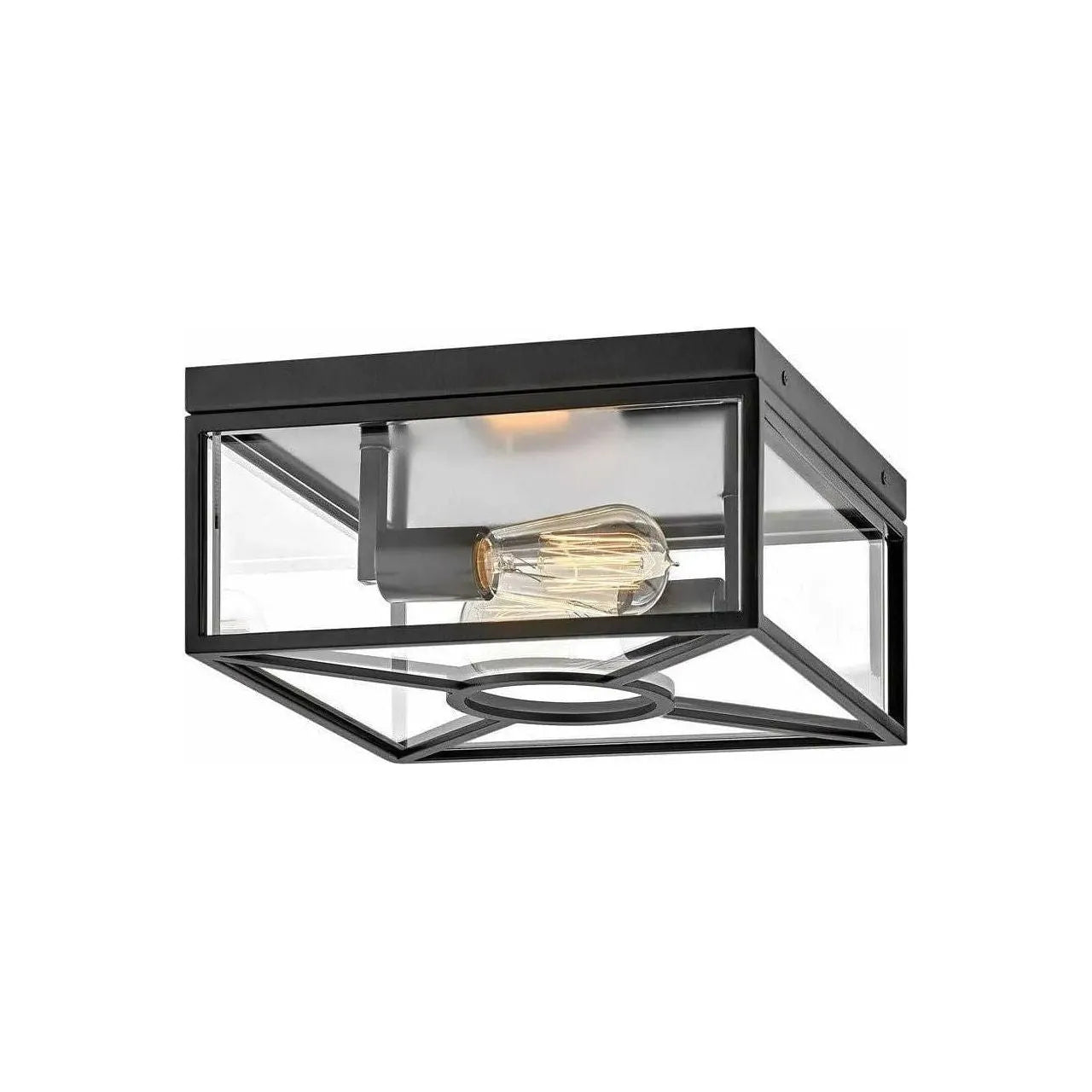 Hinkley Lighting - Brixton Flush Mount - 18373BK | Montreal Lighting & Hardware