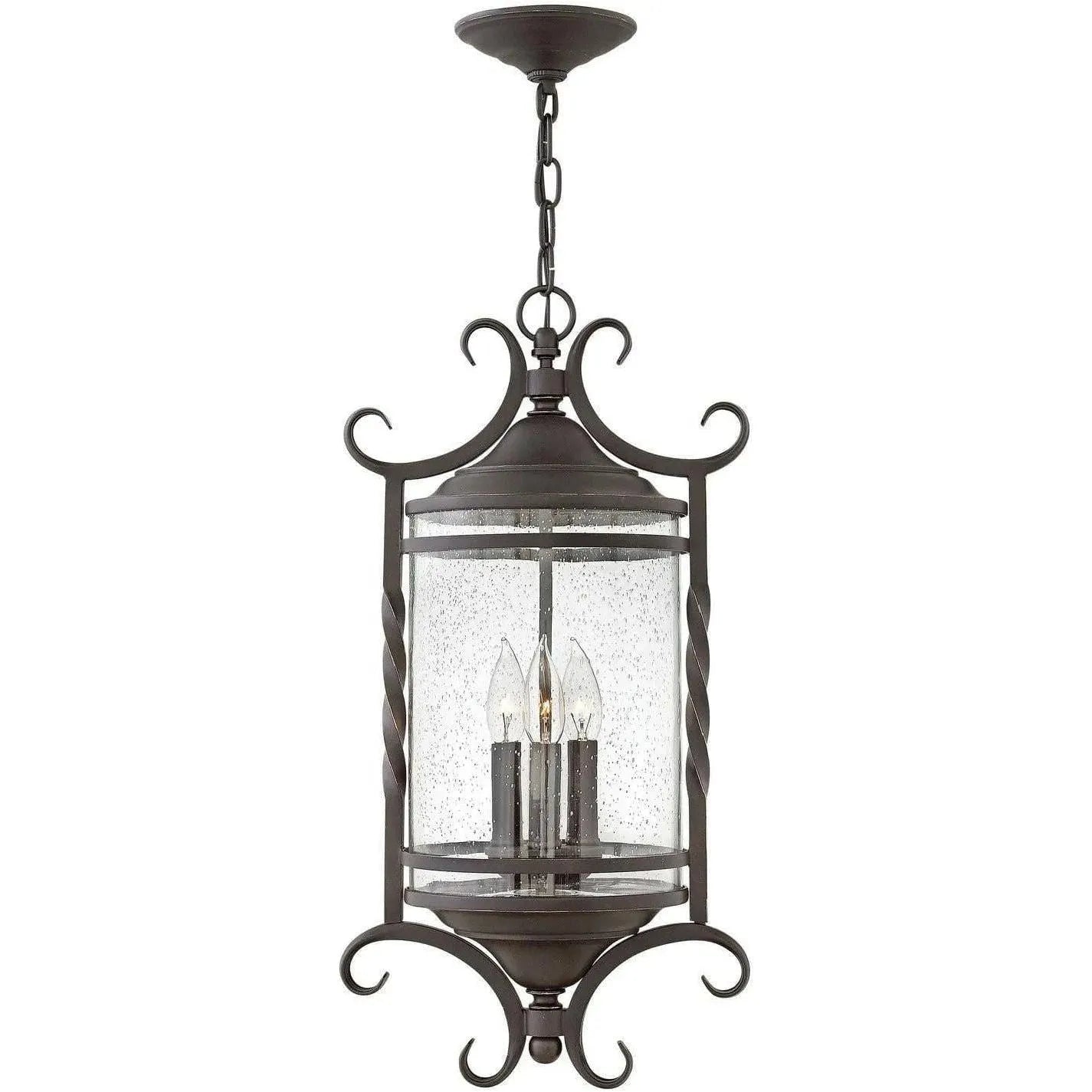 Hinkley Lighting - Casa 12-Inch Outdoor Hanging Lantern - 1147OL-CL | Montreal Lighting & Hardware