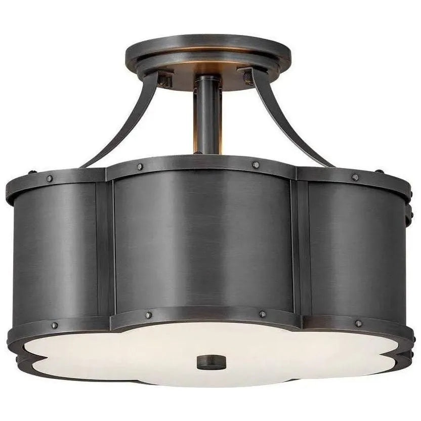 Hinkley Lighting - Chance 14-Inch Semi-Flush Mount - 4443BLB | Montreal Lighting & Hardware