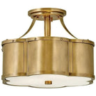 Hinkley Lighting - Chance 14-Inch Semi-Flush Mount - 4443HB | Montreal Lighting & Hardware