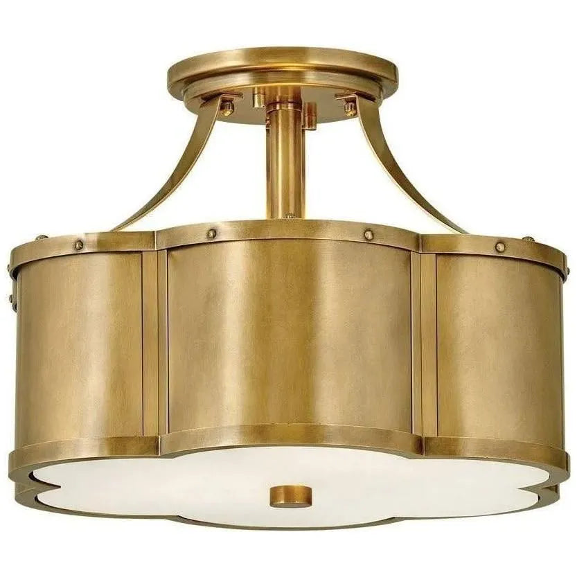 Hinkley Lighting - Chance 14-Inch Semi-Flush Mount - 4443HB | Montreal Lighting & Hardware