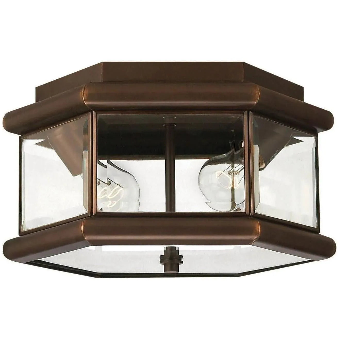 Hinkley Lighting - Clifton Park 10-Inch Outdoor Flush Mount - 2429CB | Montreal Lighting & Hardware