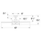 Hinkley Lighting - Croft Ceiling Fan - 904042FBN-LIA | Montreal Lighting & Hardware