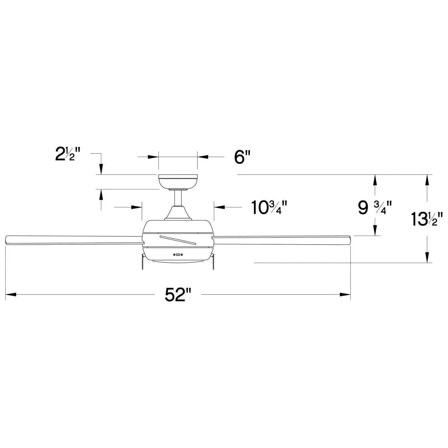 Hinkley Lighting - Croft Ceiling Fan - 904042FBN-LIA | Montreal Lighting & Hardware