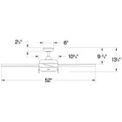 Hinkley Lighting - Croft Ceiling Fan - 904042FBN-LIA | Montreal Lighting & Hardware