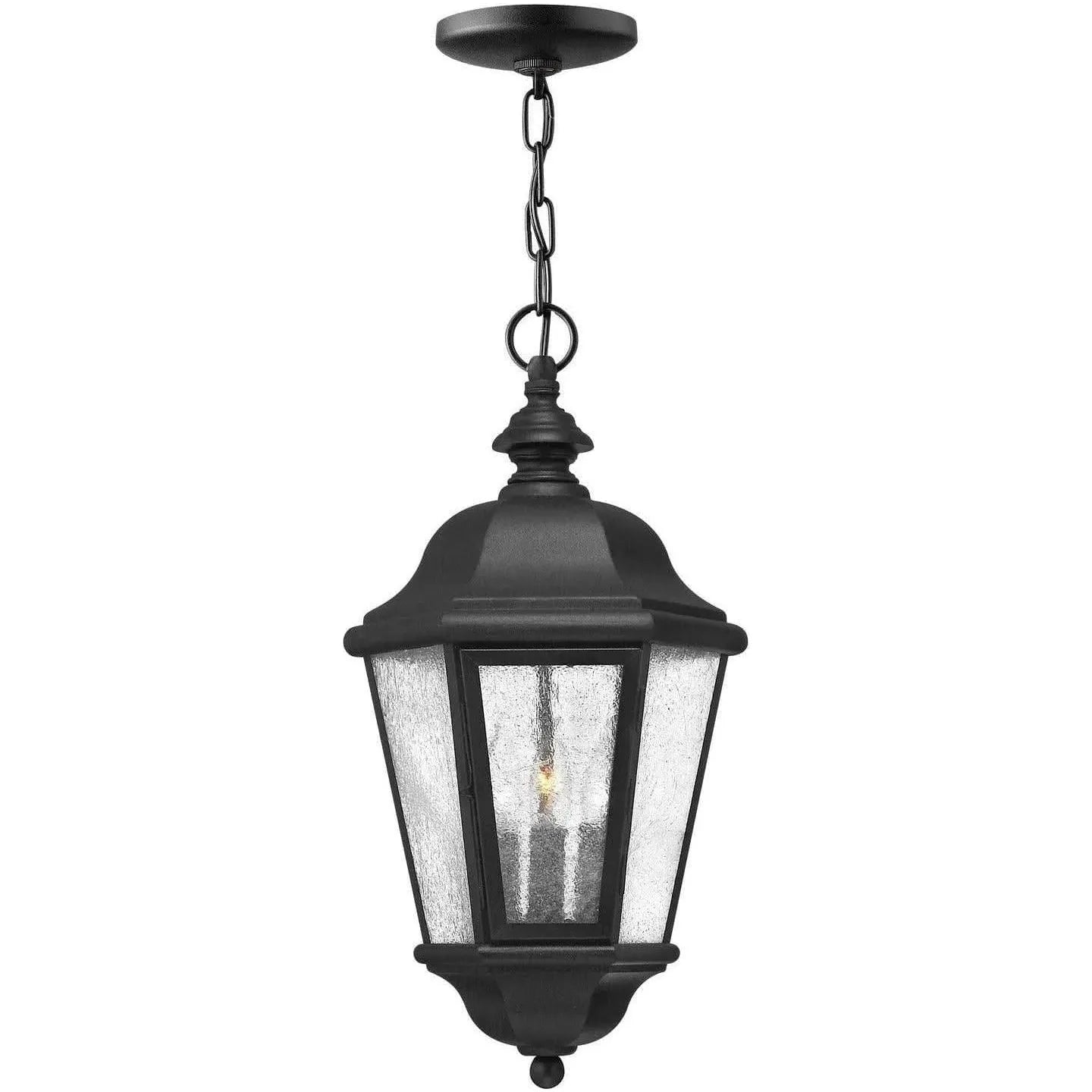 Hinkley Lighting - Edgewater 10-Inch Outdoor Hanging Lantern - 1672BK | Montreal Lighting & Hardware