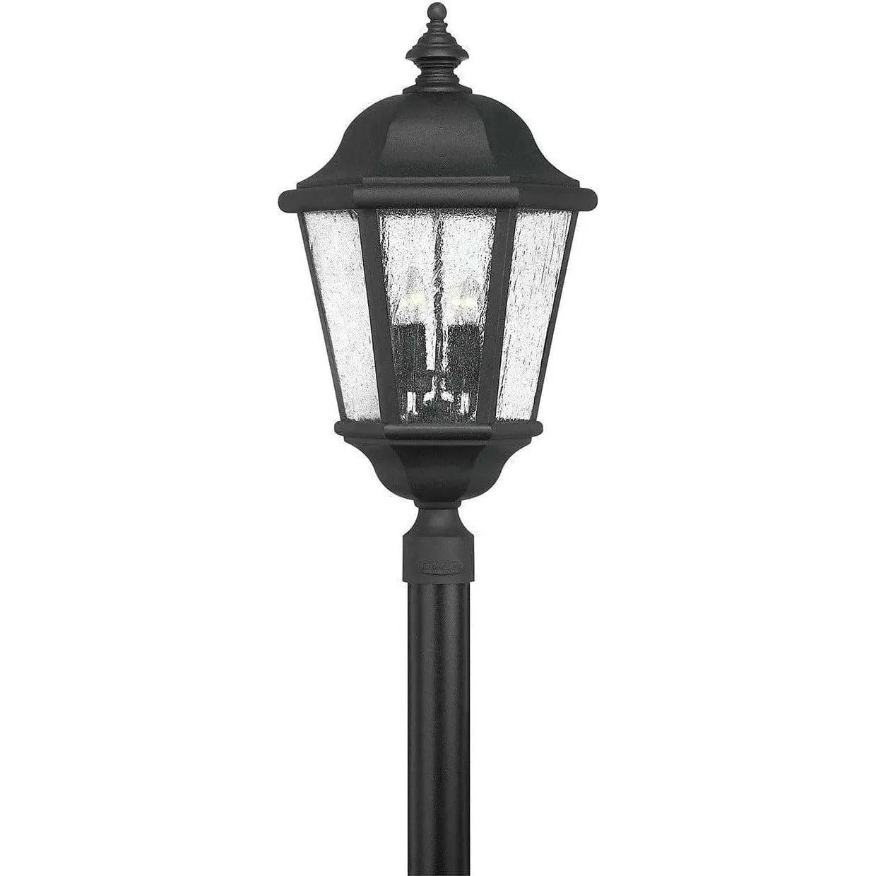 Hinkley Lighting - Edgewater 12V LED Post Top or Pier Mount Lantern - 1671BK-LV | Montreal Lighting & Hardware