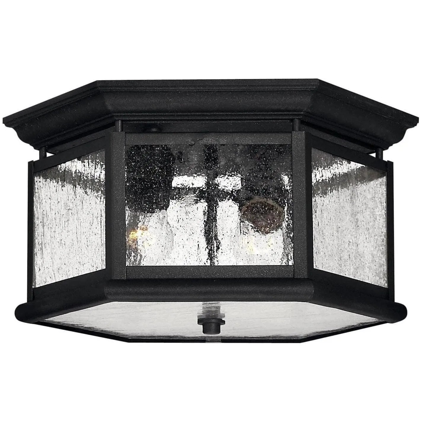 Hinkley Lighting - Edgewater 13-Inch Outdoor Flush Mount - 1683BK | Montreal Lighting & Hardware