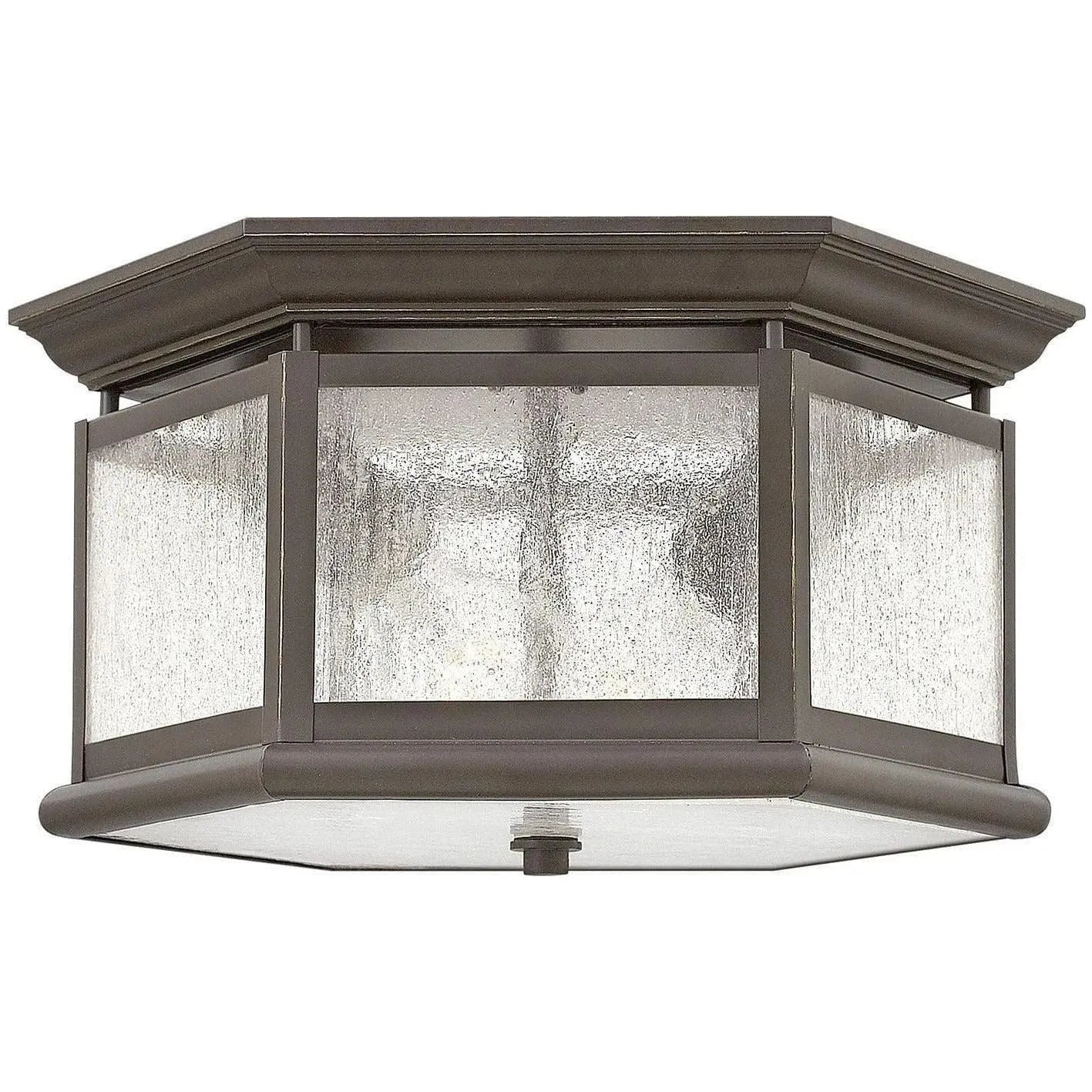 Hinkley Lighting - Edgewater 13-Inch Outdoor Flush Mount - 1683OZ | Montreal Lighting & Hardware