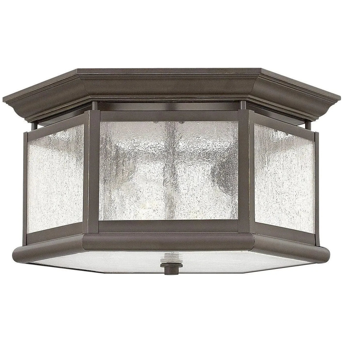 Hinkley Lighting - Edgewater 13-Inch Outdoor Flush Mount - 1683OZ | Montreal Lighting & Hardware