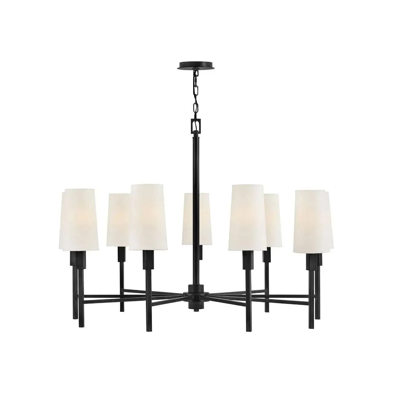 Hinkley Lighting - Fenwick LED Chandelier - 46456BK | Montreal Lighting & Hardware