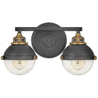 Hinkley Lighting - Fletcher 16-Inch Two Light Bath - 5172BK | Montreal Lighting & Hardware