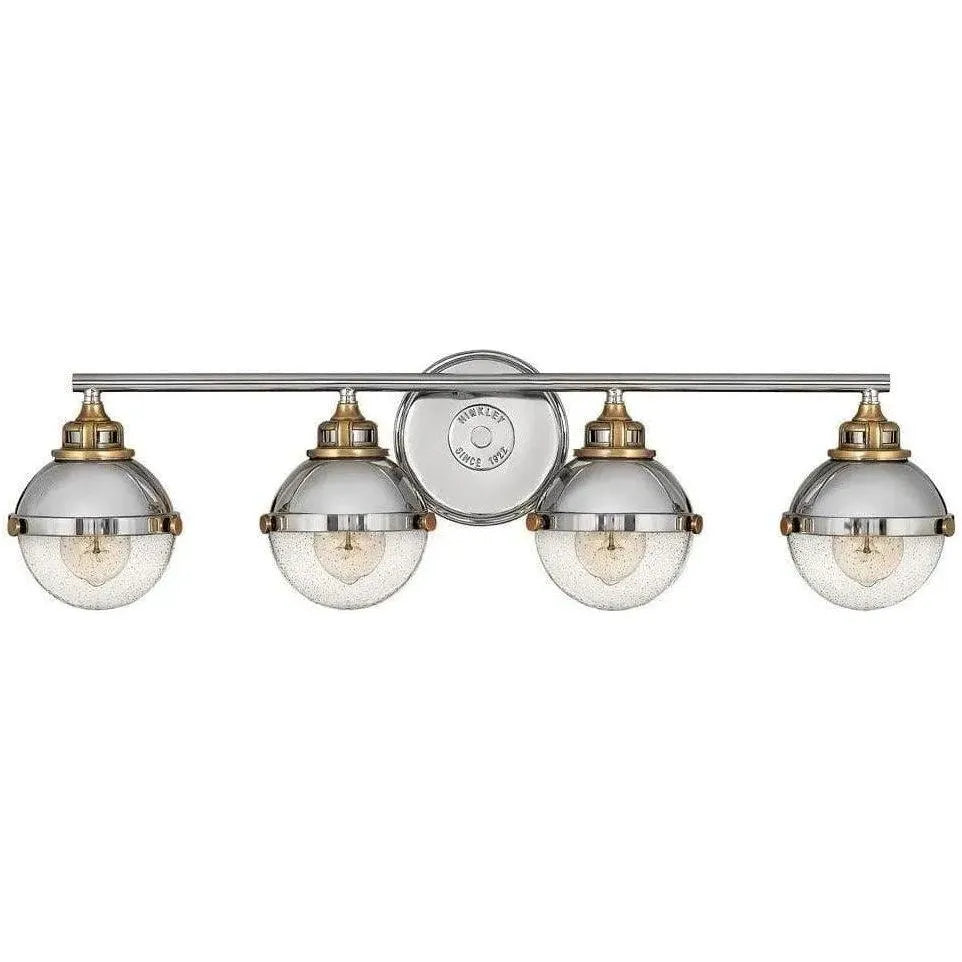 Hinkley Lighting - Fletcher 32-Inch Four Light Bath - 5174PN | Montreal Lighting & Hardware