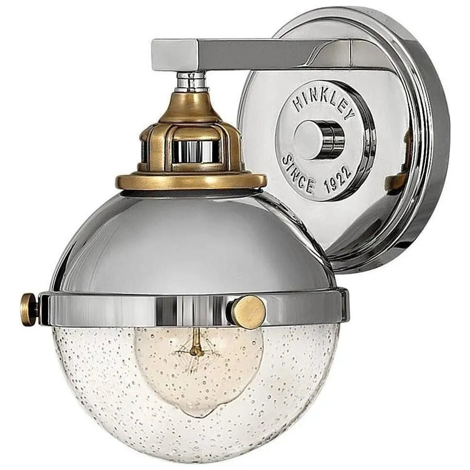 Hinkley Lighting - Fletcher 9-Inch Single Vanity - 5170PN | Montreal Lighting & Hardware