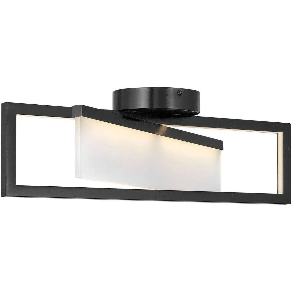 Hinkley Lighting - Folio 23-Inch Semi-Flush Mount - 32503BLK | Montreal Lighting & Hardware