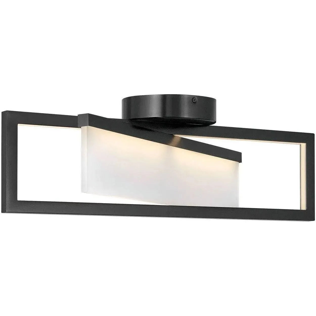 Hinkley Lighting - Folio 23-Inch Semi-Flush Mount - 32503BLK | Montreal Lighting & Hardware