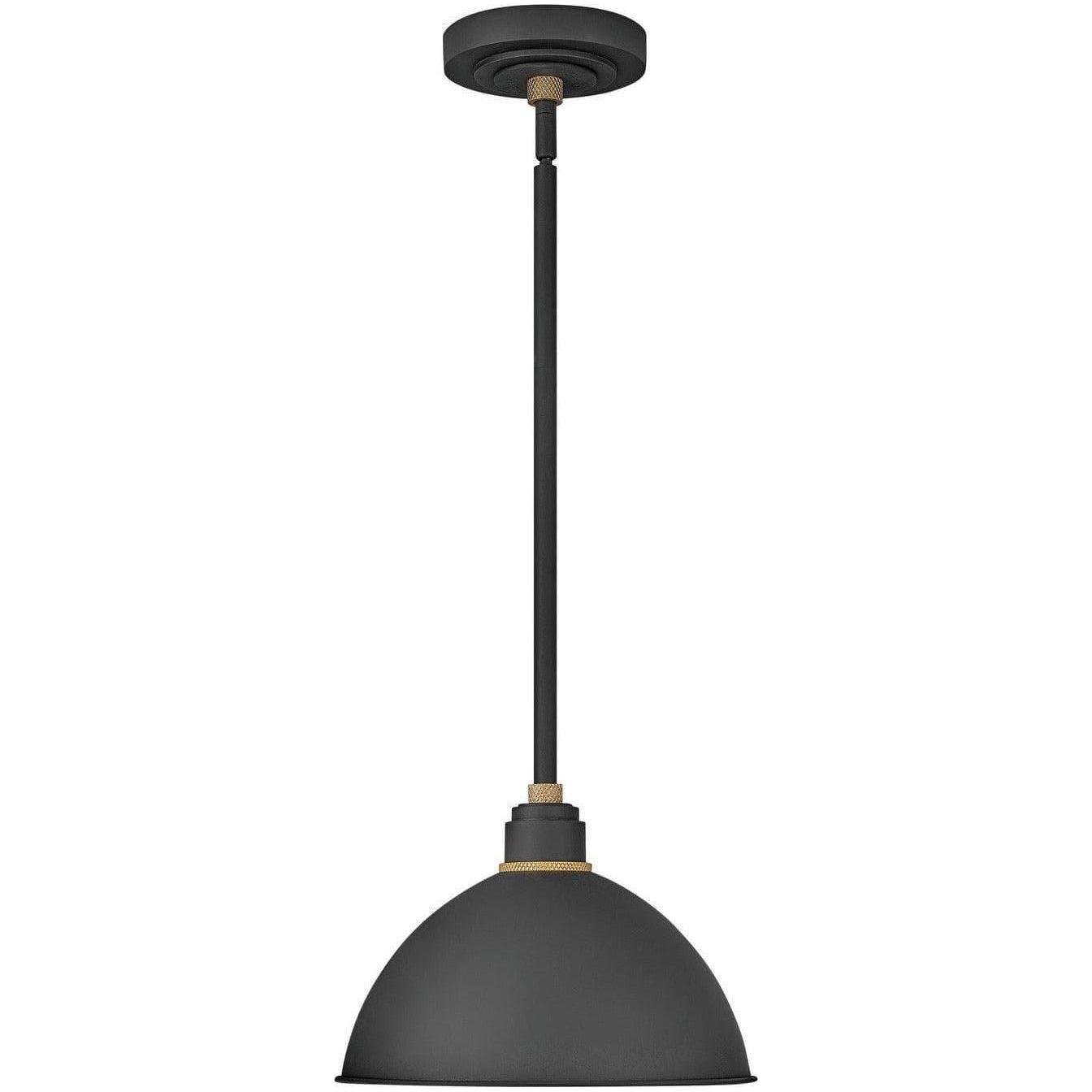 Hinkley Lighting - Foundry Dome 12-Inch Outdoor Hanging Lantern - 10584TK | Montreal Lighting & Hardware