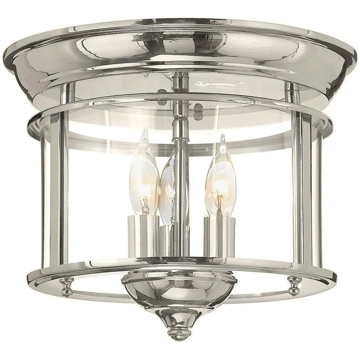 Hinkley Lighting - Gentry 11-Inch Flush Mount - 3473PN | Montreal Lighting & Hardware