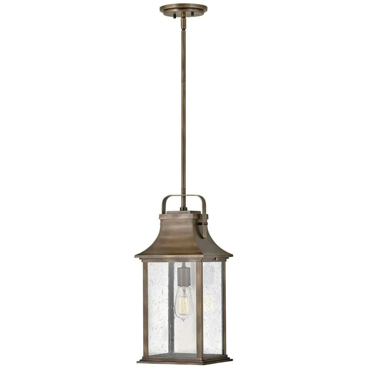 Hinkley Lighting - Grant 8-Inch Outdoor Hanging Lantern - 2392BU | Montreal Lighting & Hardware