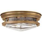 Hinkley Lighting - Hadley 12-Inch Flush Mount - 3302BR-CL | Montreal Lighting & Hardware